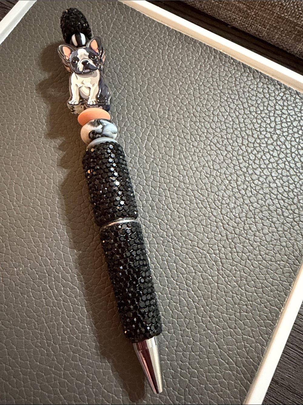 French Bulldog Ballpoint Rhinestone Pen